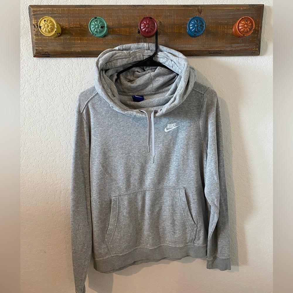 Grey Nike cowl neck hoody